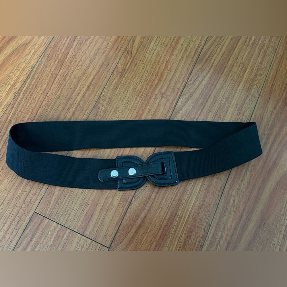 Women’s Elastic Stretch Black Belt